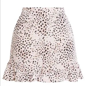 BCBGmaxazria Ruffles Animal Print Shorts